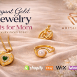 Elegant gold jewelry gifts for mom featuring heart necklace, pearl ring and mother pendant for Mother's Day 2026