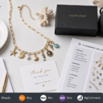 Artshiney charm necklace trend cover for ecommerce sellers with YOUR LOGO packaging and supported platform strip