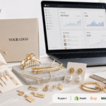 Artshiney hair jewelry search demand cover for ecommerce jewelry sellers with YOUR LOGO packaging and supported platform strip