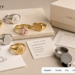 Artshiney custom pinky ring and signet ring cover for ecommerce jewelry sellers