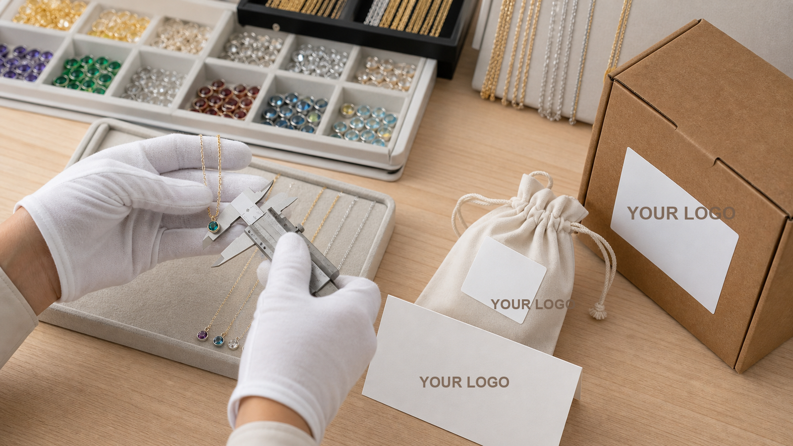 Quality control and private label packaging workflow for custom birthstone jewelry sellers