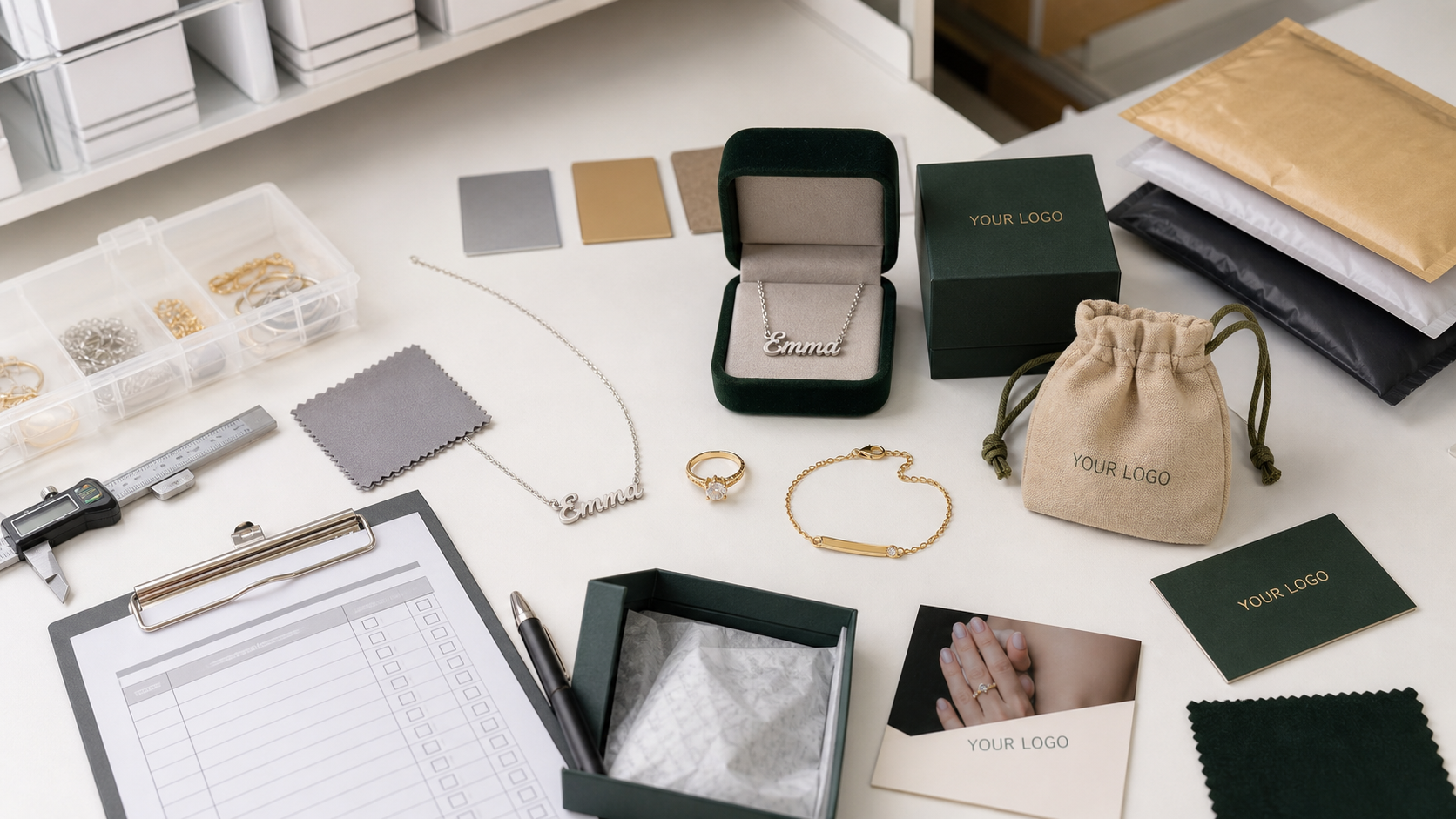 Quality control and private-label packaging workflow for custom jewelry ecommerce sellers